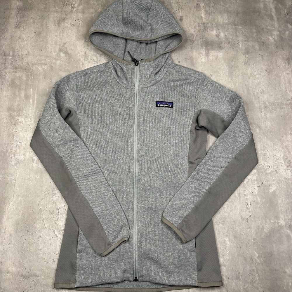 Patagonia Better Sweater Hoodie Womens XS Gray Full Zip Fleece Jacket Outdoor